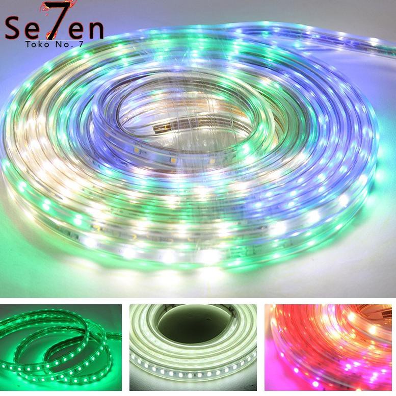 Maca4m2,,Lampu LED Hias Selang Outdor 10 Meter Warna-Warni RGB Eksterior Natal Taman |terlaris,.,.