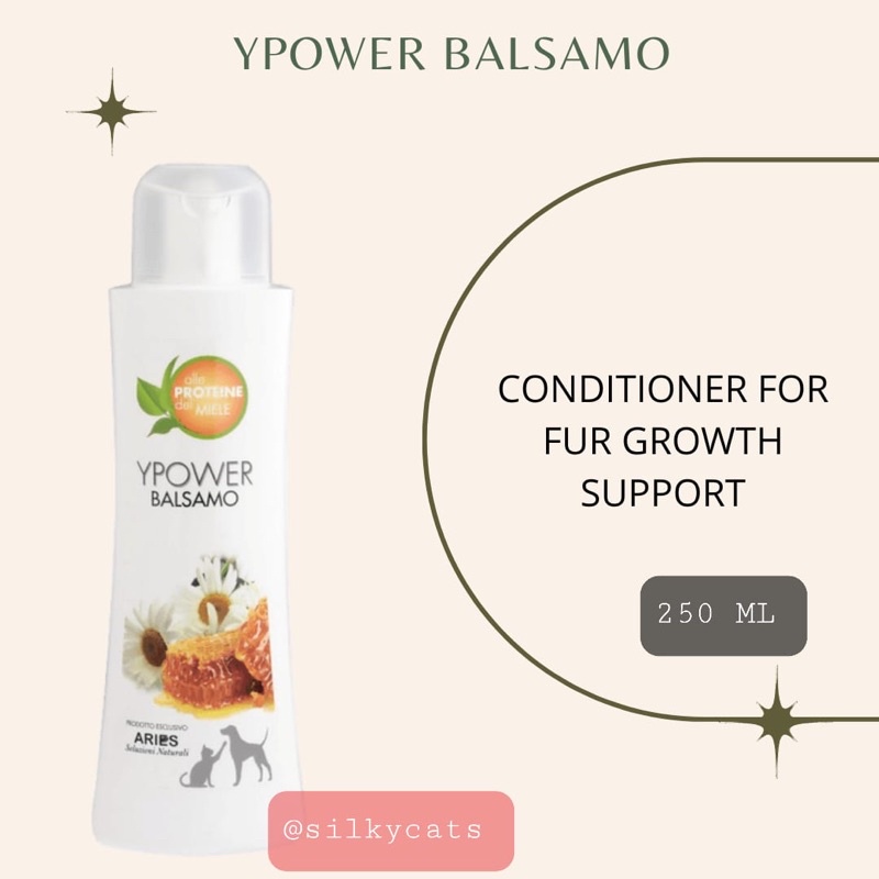 ARIES YPOWER BALSAMO . CONDITIONER UNTUK PERTUMBUHAN &amp; KESEHATAN BULU KUCING