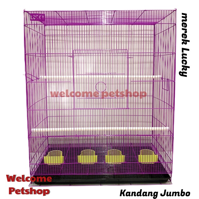 Ready Stock Kandang Umbaran Umbaran Besi Lucky untuk Burung / Iguana / Marmut / Kandang Burung