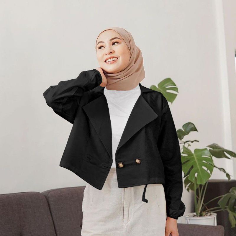Blazer Wanita Lengan Panjang | Atasan Wanita Hijab | Blazer Wanita