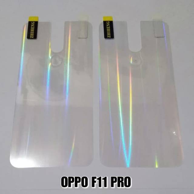 OPPO F9 F11 F11 PRO ANTI GORES BELAKANG SKIN AURORA GARSKIN MOTIF PELANGI ANTI JAMUR TRANSPARAN PELINDUNG BELAKANG