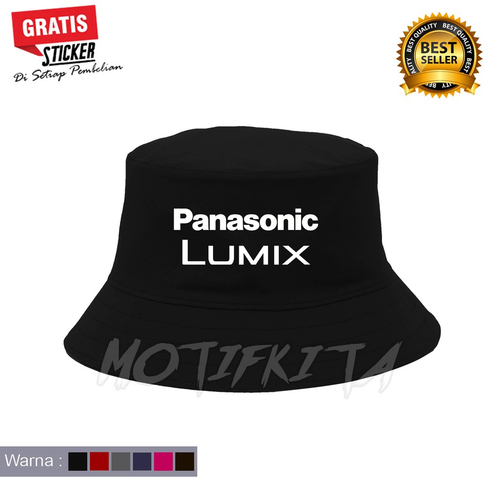 Topi Bucket PANASONIC LUMIX CAMERA Keren Pria Dan Wanita Distro MOTIFKITA