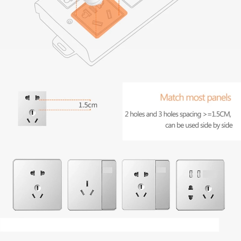 1/20Pcs Cartoon Beer Baby Safety Insulation Guard Power Socket Outlet Plug/Kids Anti-shock Plastic Protector Cover(3 Plugs 2 Holes)