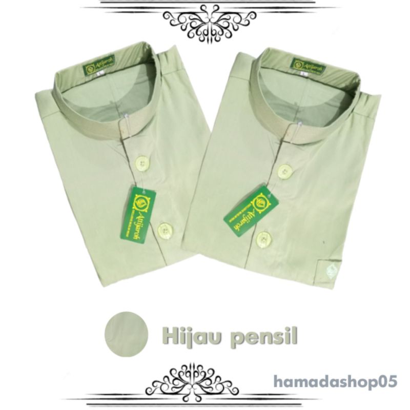 BAJU KOKO HAIBAH MODEL AMMU WARNA HIJAU PASTEL