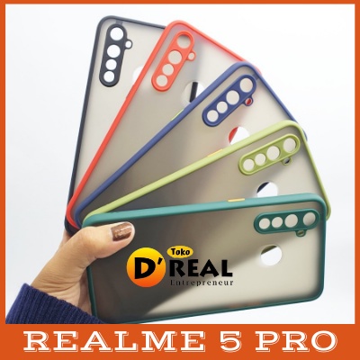 Casing Realme 5 Pro Dove Matte Transparan Slim Fuze Macaron Realme Case 5Pro My Choice Macaron Colour