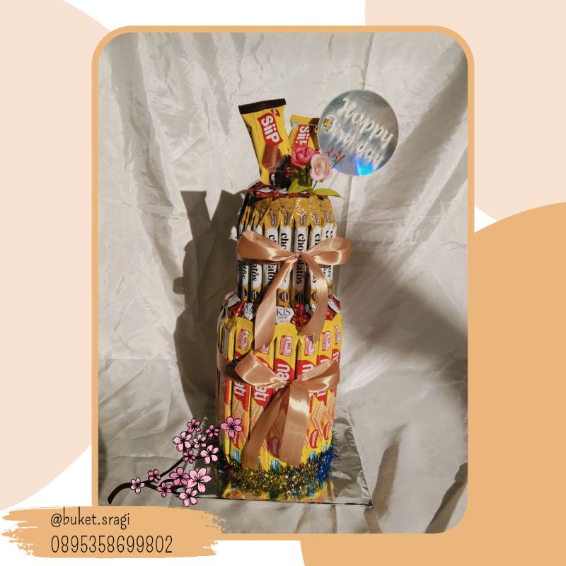 

TERMURAH!! SNACK TOWER 2 LAYER/Snack ultah/Snack tower murah