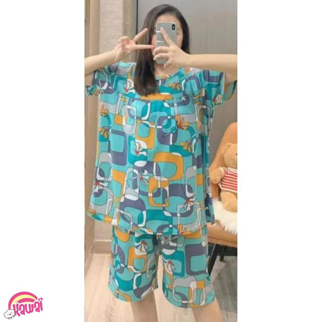 KAWAI BAJU TIDUR PIYAMA SETELAN 3PER4 JUMBO LD 125 OVERSIZED IMPORT