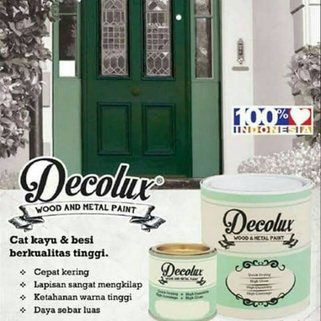 DECOLUX CAT KAYU DAN BESI 0,9LTR