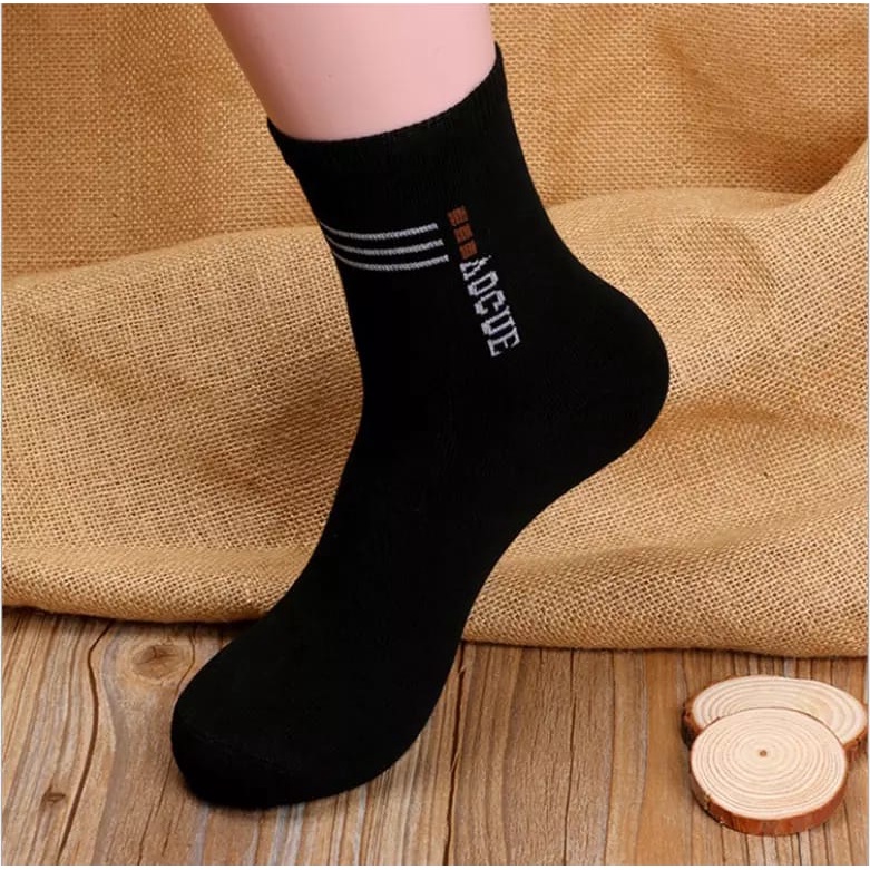 3 Pasang Kaos Kaki Kerja Pria Pendek Motif Kantoran Formal