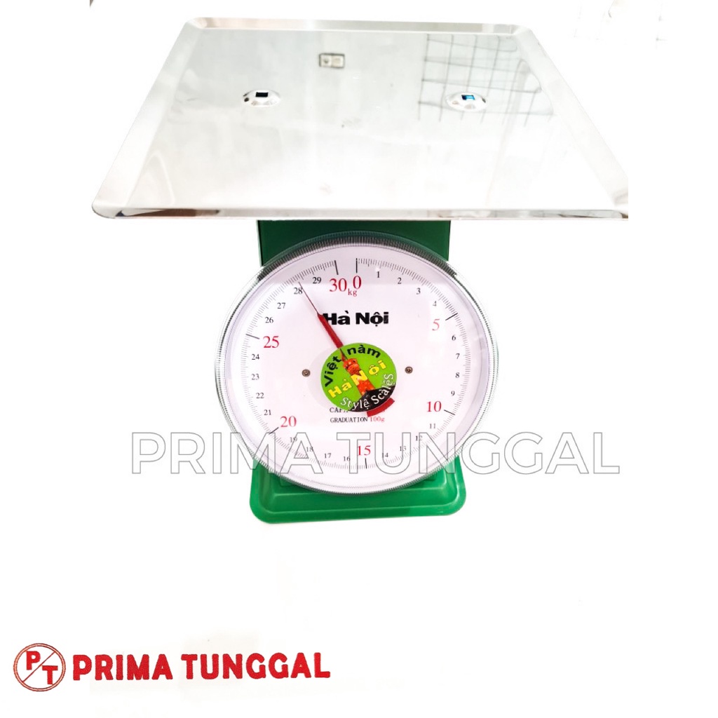 Timbangan Duduk Vietnam 30 KG Hanoi Timbangan Per Analog Datar Flat