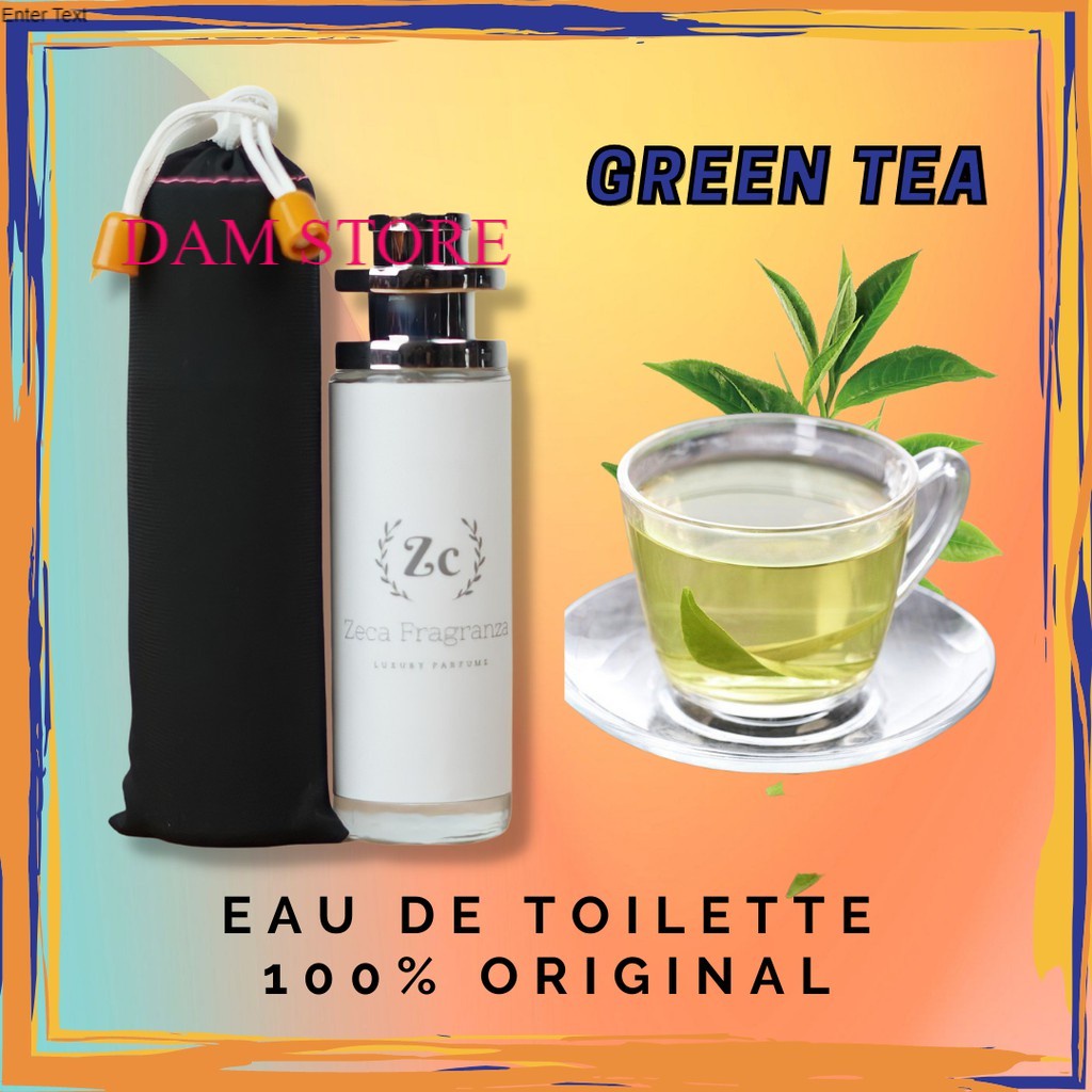 MINYAK WANGI WANITA TAHAN LAMA GREEN TEA WANGI TEH HIJAU SEGAR/PARFUM WANITA 100 % NON ALKOHOL
