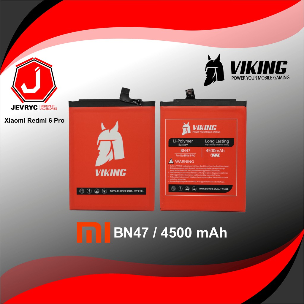 VIKING Baterai Xiaomi Mi A2 Lite - Redmi 6 Pro BN47
