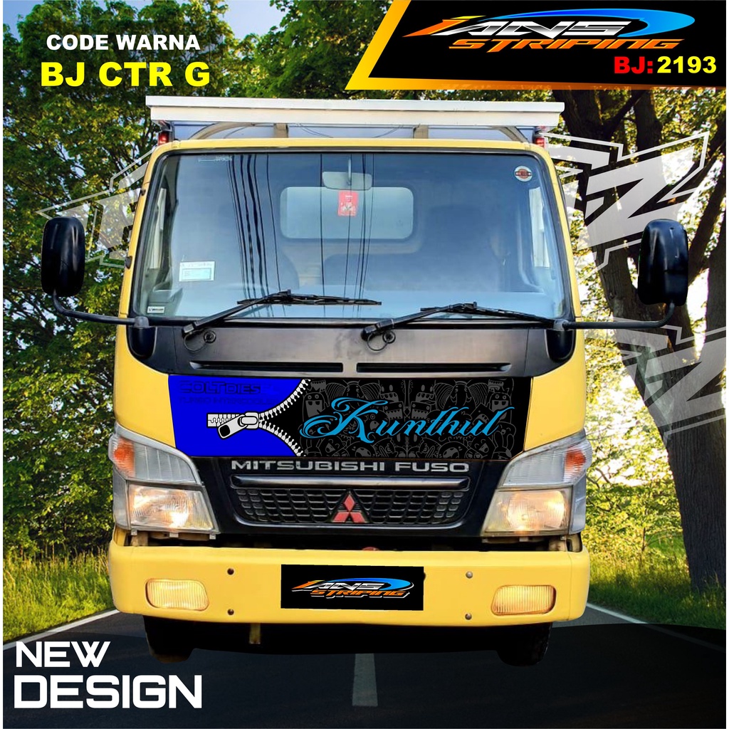 DECAL STICKER KAP DEPAN TRUK CANTER / STIKER KABIN TRUK RAGASA,UMPLUNG / STIKER KAP CUP DEPAN TRUK DINA,FUSO