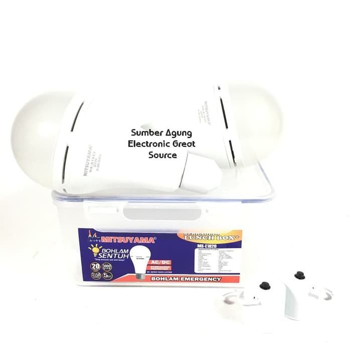 Mitsuyama MSE1820 Kotak Makan Isi Dua Magic Lamp 20W Terang Emergency
