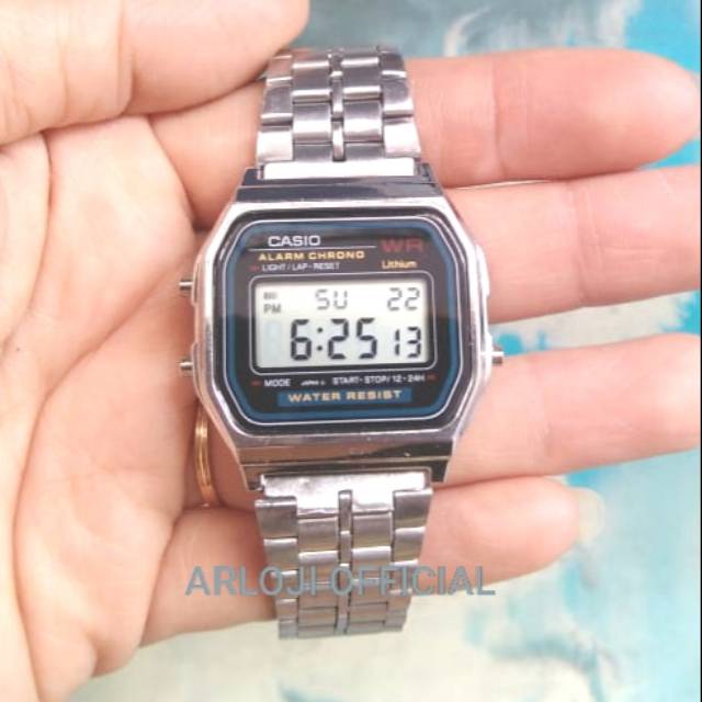 Jam tangan Casio digital Stainless Silver