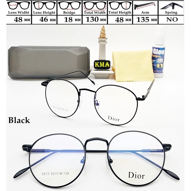 ursula kacamata minus frame kacamata bulat besi frame kacamata unisex frame metal kacamata kekinian