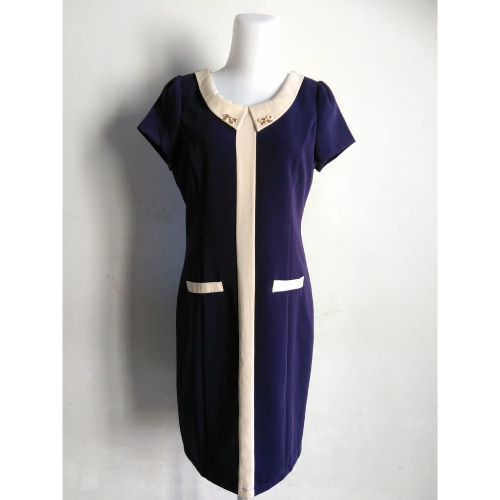 Dress Ungu Terong Formal - Baju Pesta Preloved / Baju Pesta Second