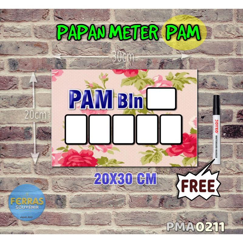 

Ferras Papan Meter Listrik PLN PAM motif Unik - Shabby 11