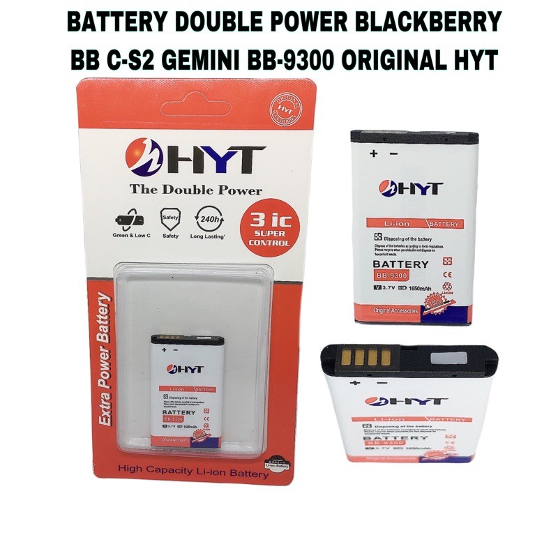 BATTERY DOUBLE POWER BLACKBERRY BB-9300 C-S2 GEMINI ORIGINAL HYT