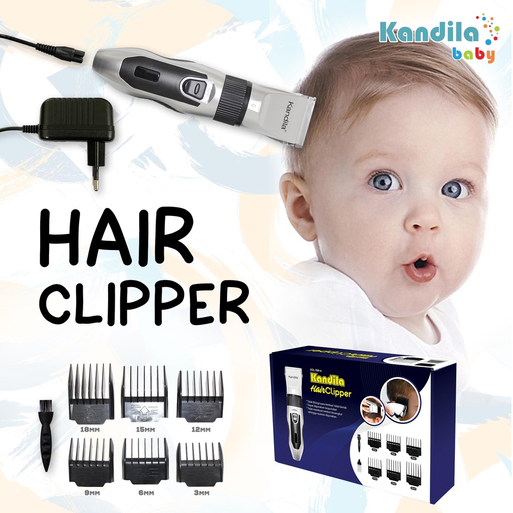 Castle - Kandila Baby Hair Clipper KDL008-6 - Pemangkas Rambut Anak dan Dewasa - Hair Trimmer