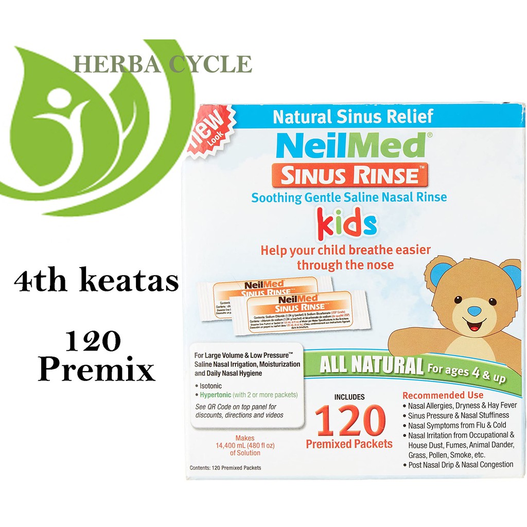 Neilmed Sinus Rinse Kids Premix 120 Sachet Neilmed Kids Sinus Rinse Obat Sinus Herbal