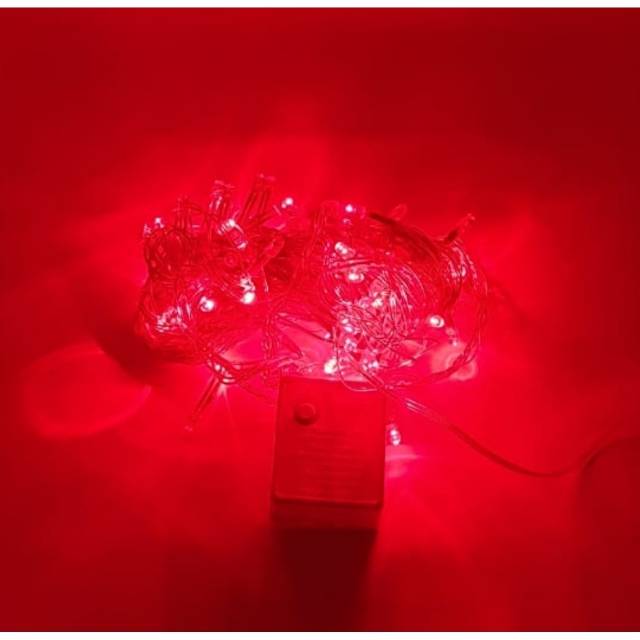 EMC EM100 Lampu Hias Tumblr 80 Led 8,5M  Full 1 Warna Merah + Kontra