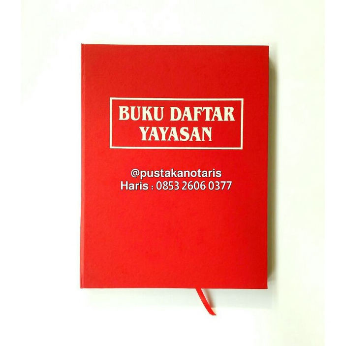 (Notaris) Buku Daftar Yayasan - Buku Repertorium Protokol Kantor Notaris