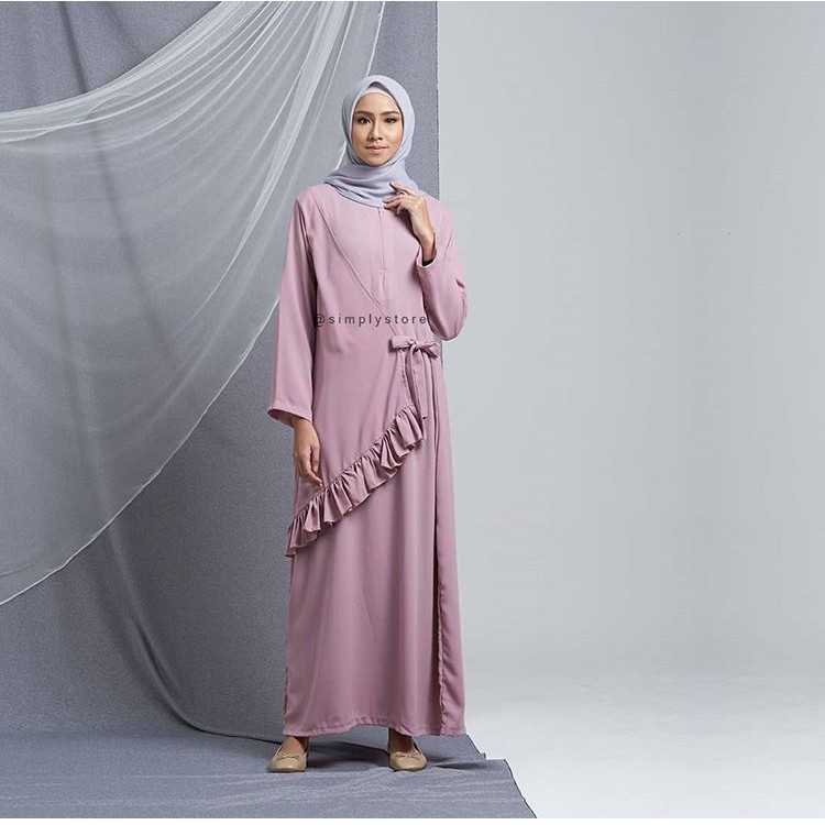 k Ruffle vest dusty pink by simply2simply