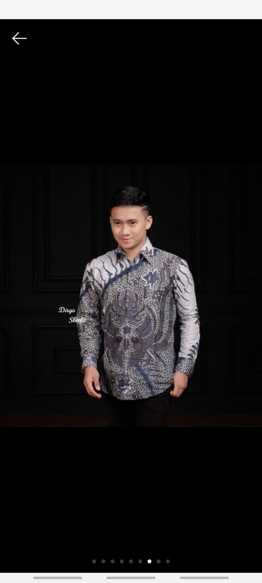 Baju Batik Pria Slimfit Big Size M L Xl Xxl Atasan Kemeja Batik Lengan Panjang Original