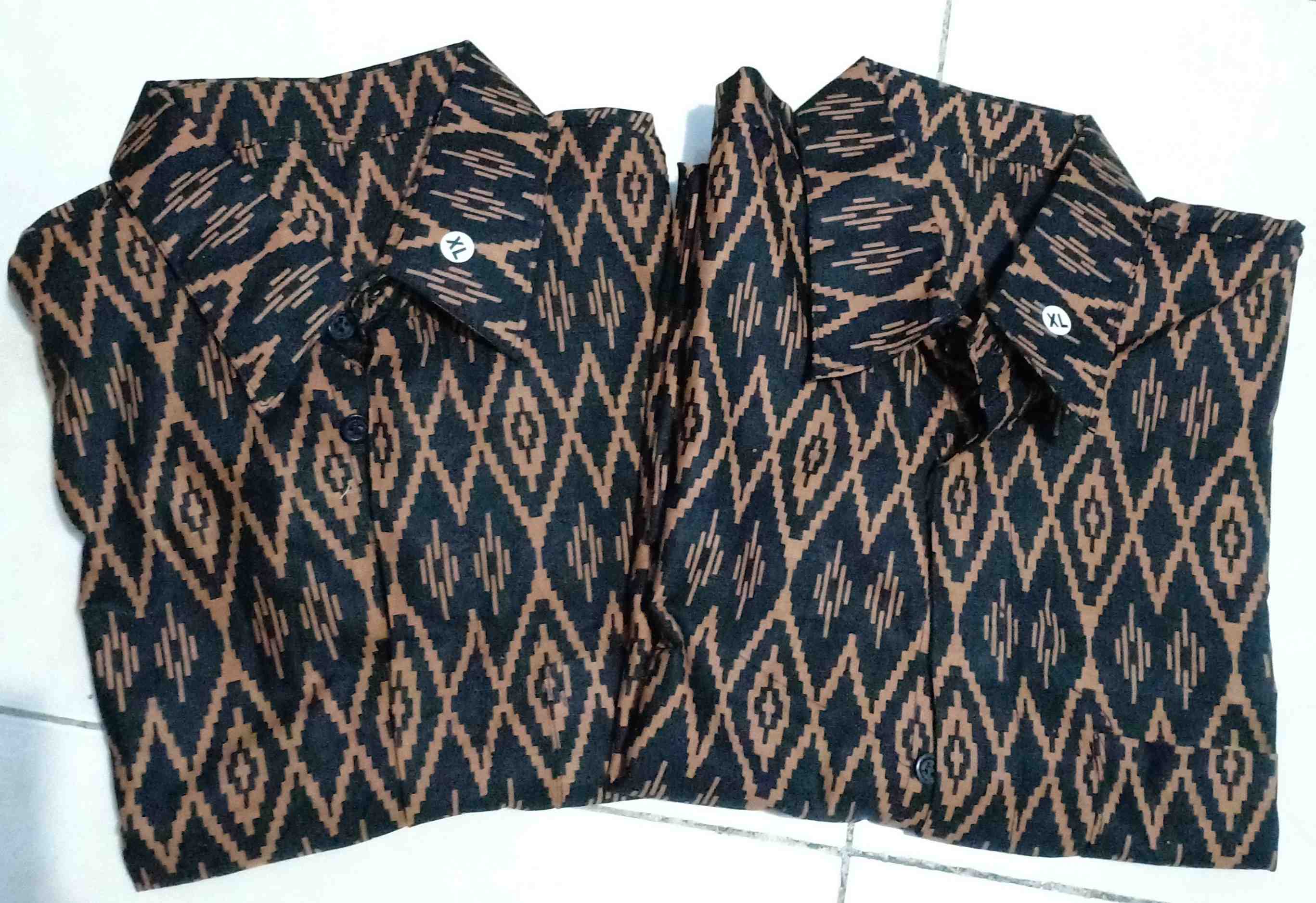 Bswart Batik Hrb026 Kenongo Hem Pendek Padi Pekalongan M L Xl Batik Pria Murah Modern Grosir