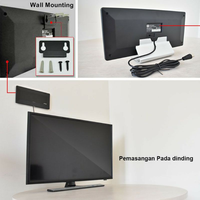 Antena indoor Digital Booster TV - PX HDA 1100 - garansi 18 bulan