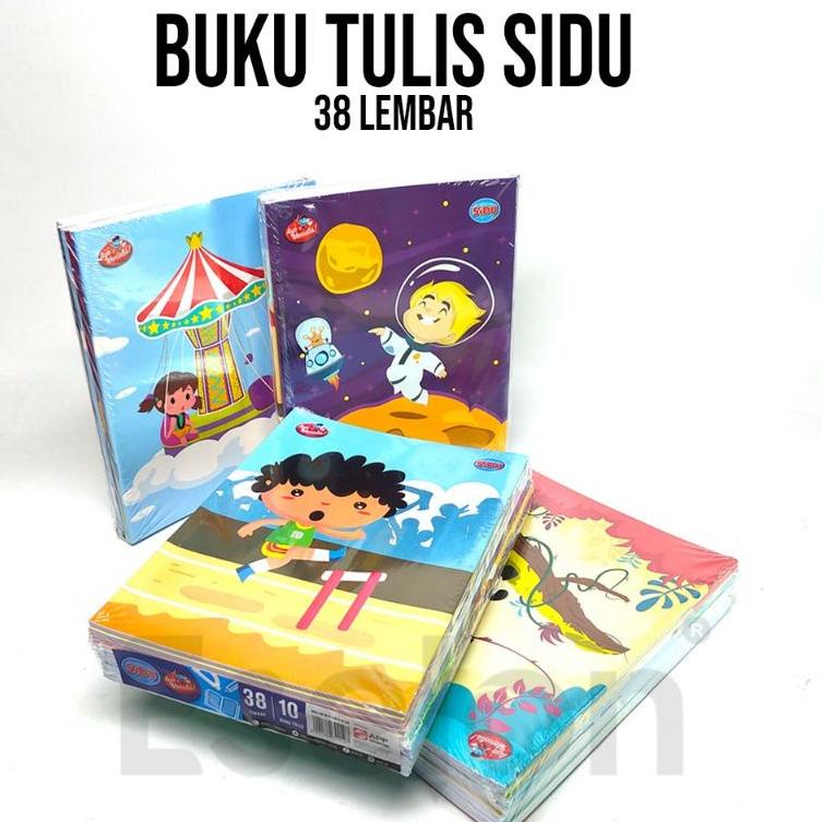 

<WiD ☼> 10pcs Buku Tulis SIDU 38lembar / 1pack Buku Tulis SIDU 38lembar //Terbaru