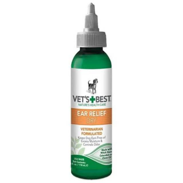 Jual Vets Best Ear Relief Dry Pembersih Kuping Anjing 118ml Indonesia Shopee Indonesia