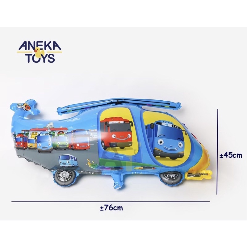 HELIKOPTER TAYO (BALON GAS/FOIL/TERBANG/KARAKTER)
