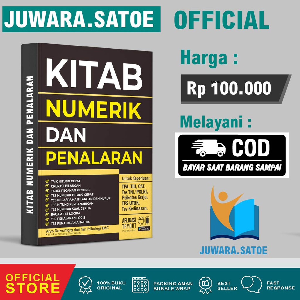 BUKU PENUNJANG TES CPNS, TES TNI POLRI, TES KEDINASAN, IPDN, STAN 2021 - 2022