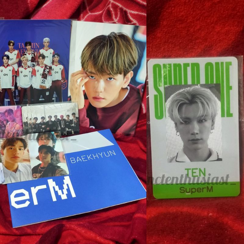 UNSEALED SUPERM ALBUM SUPER ONE US ASIA VER PC POSTCARD POSTER BAEKHYUN LUCAS TEN