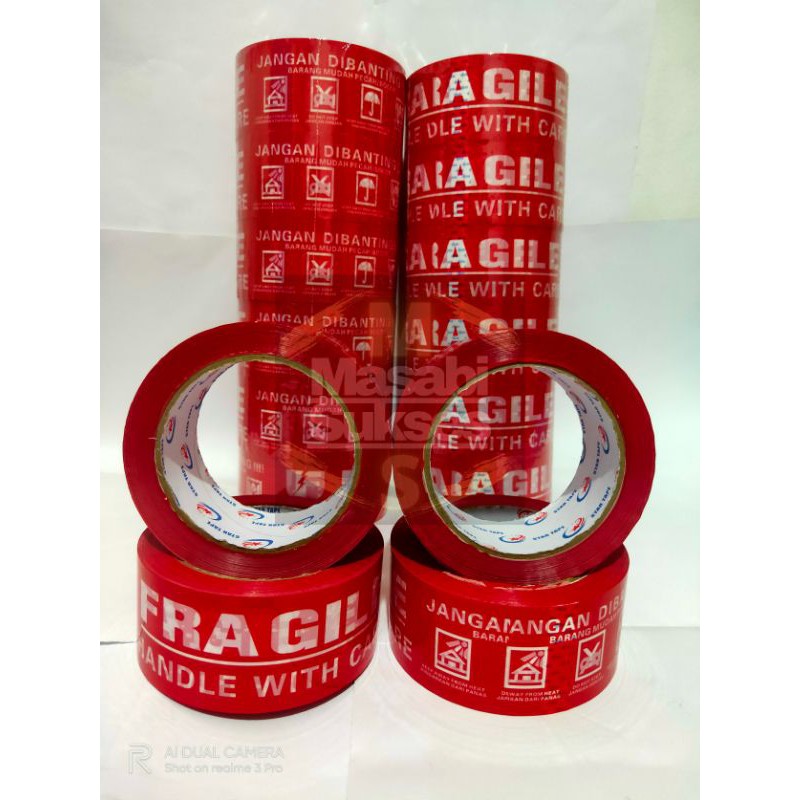 

LAKBAN FRAGILE MERAH 90 Y