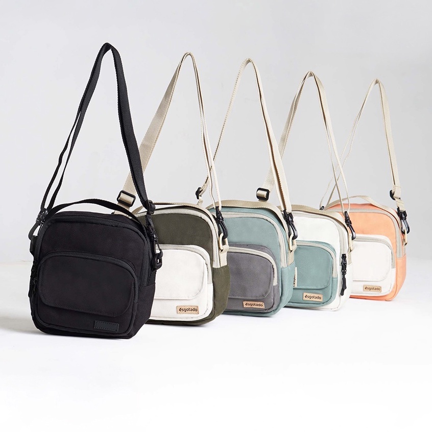 Esgotado Tas Selempang Wanita Pria Kanvas - Faixo Quarento - Sling Bag Water Repellent