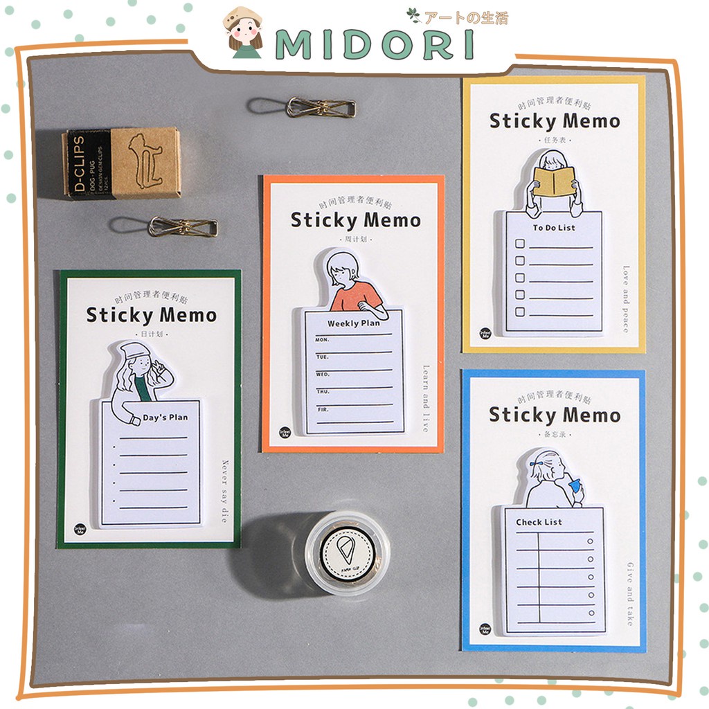 

[MIDORI] Sticky Notes PLANNER Sticky Memo - C0006