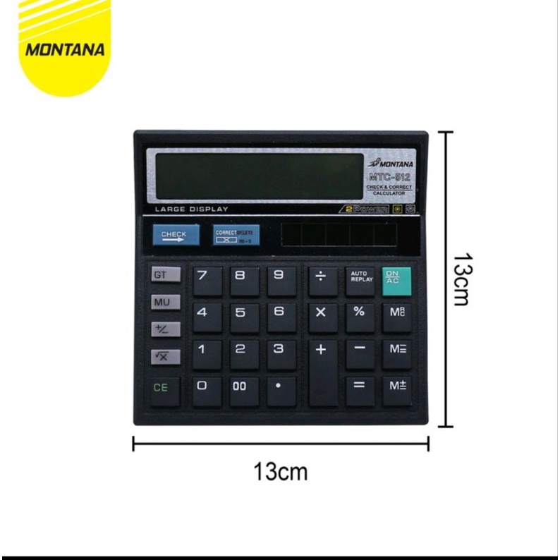 Kalkulator Ct512 12 Digit Tenaga Surya / Alat Hitung