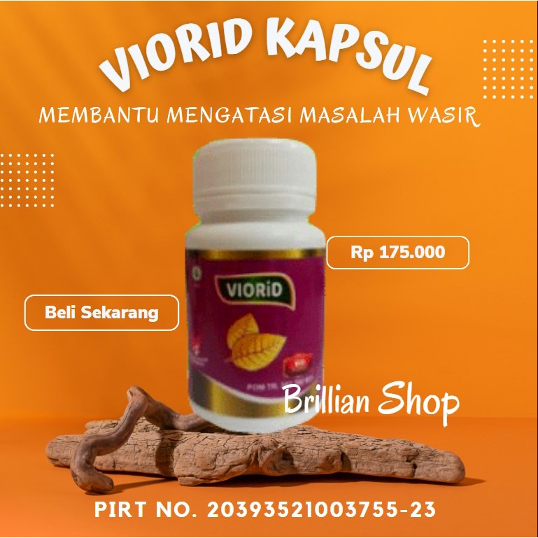 VIORID KAPSUL OBAT AMBEYEN AMBEIEN WASIR HERBAL LUAR STADIUM 1 2 3 4 BPOM ASLI ORIGINAL