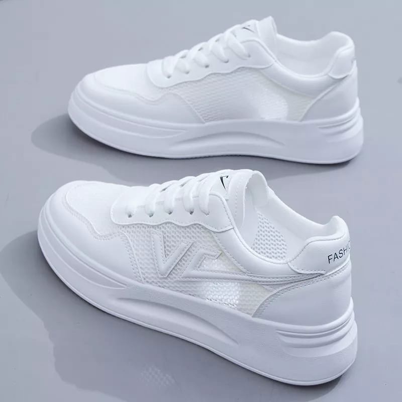 Sepatu Sneakers Wanita Korea Sw40-PUTIH