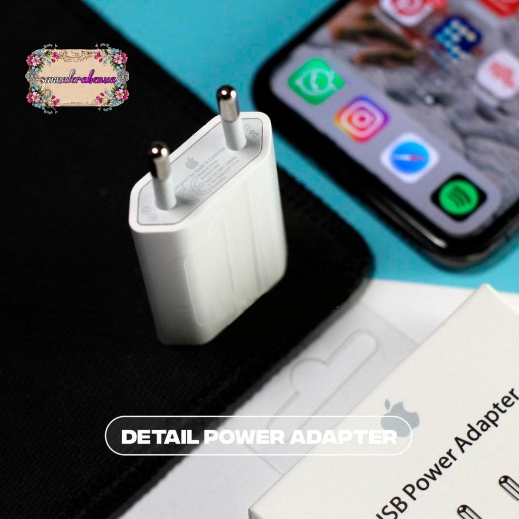 bm080 kabel 1m+ adaptor batok  1 paket 100% ip ori 5 6 6+ 7 7+ 8 8+ x xr xs sb3731