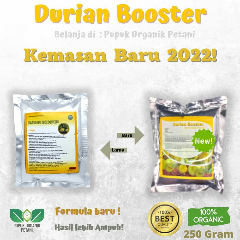 Pupuk Booster Organik Pelebat Buah Durian dan Pemacu Bunga dan Buah Durian Agar Cepat Berbuah Lebat