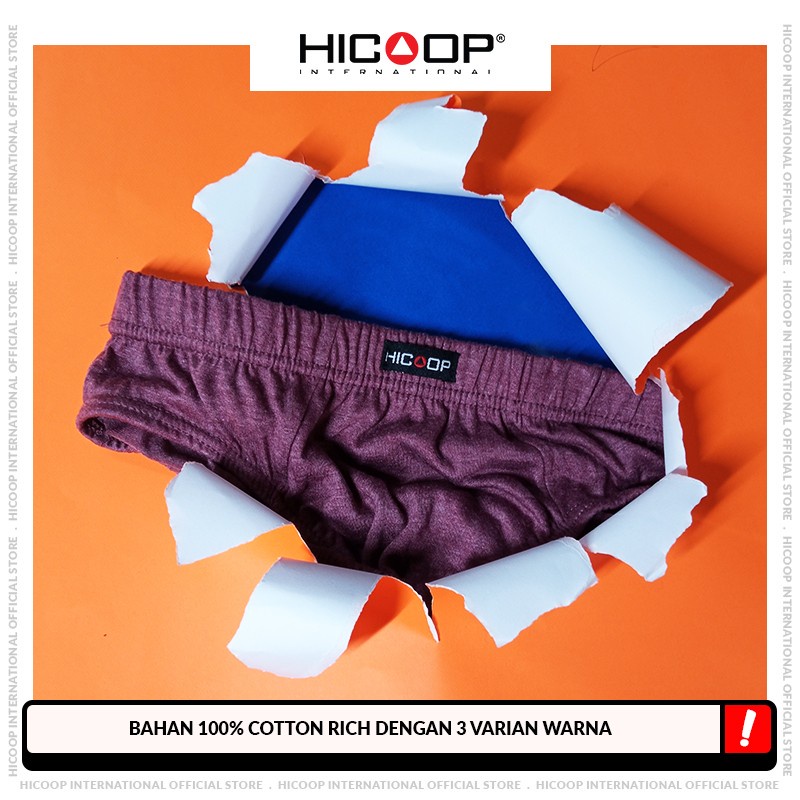 [COD] Ready !!! Hicoop Celana Dalam Pria 3 IN 1 HB-01 pakaian laki-laki Original