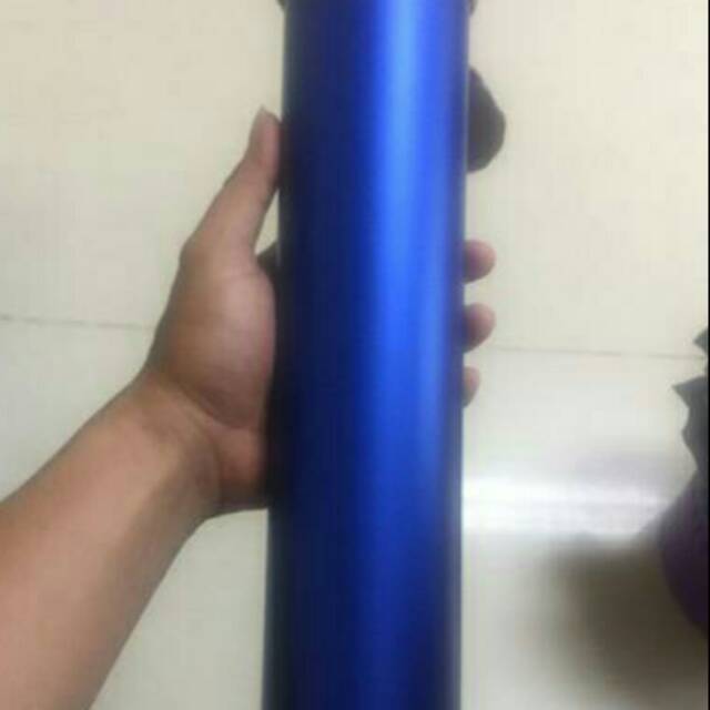 

skotlet stiker biru doff metalic / biru tua satin 50 x 45 cm