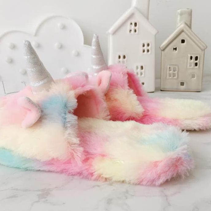 Promo Unicorn Doll Slippers Sandal Boneka Kamar Tidur dewasa dan  Anak