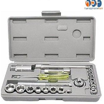 Promo ED012 - KUNCI SOCKET WRENCH SET 21PCS - OBENG SOCK TYPE 21PCS Termurah