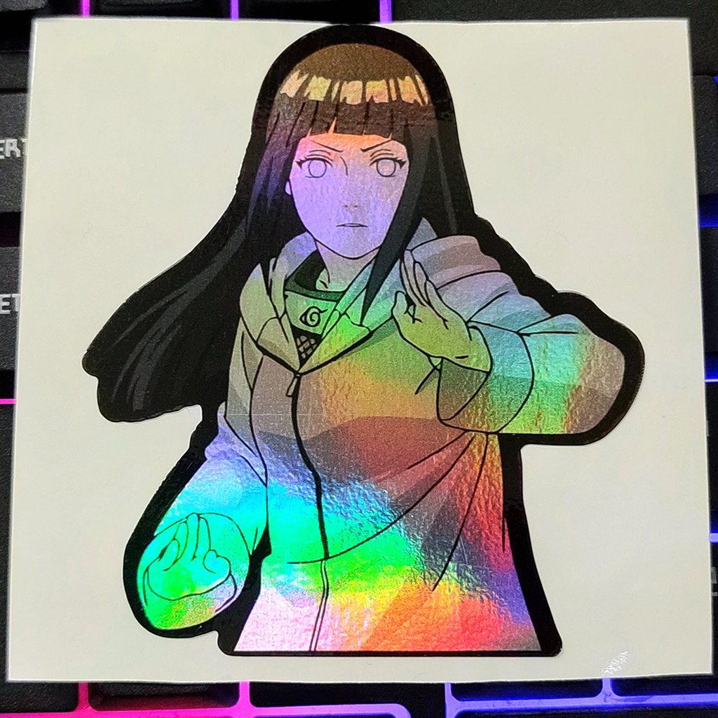 STICKER STIKER HOLOGRAM ANIME -NARUTO- HINATA - STIKER LAPTOP