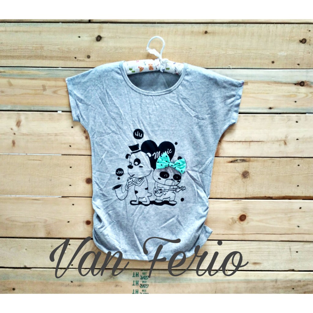 Blouse Kaos Atasan Anak Cewek Remaja Wanita Dewasa Lucu Karakter Kartun